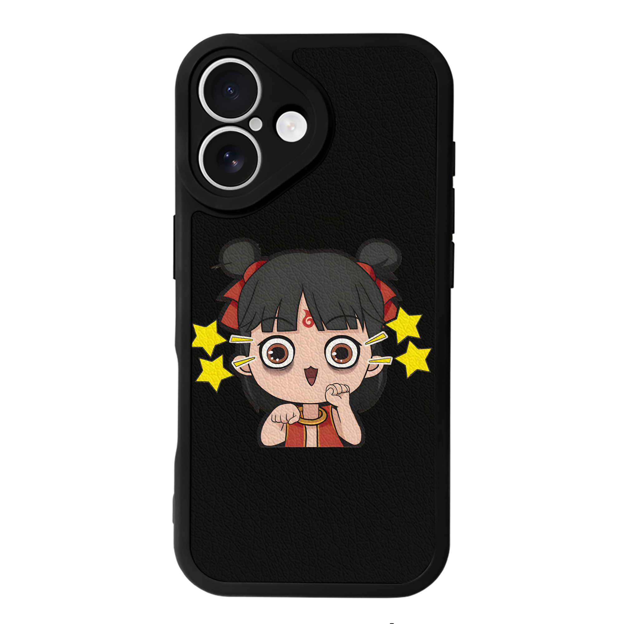（画像用） Ne Zha 2 ナタ 魔童の大暴れ 【iPhone 16シリーズ対応】シリコンスマホケース（レザー調） 材質：シリコン